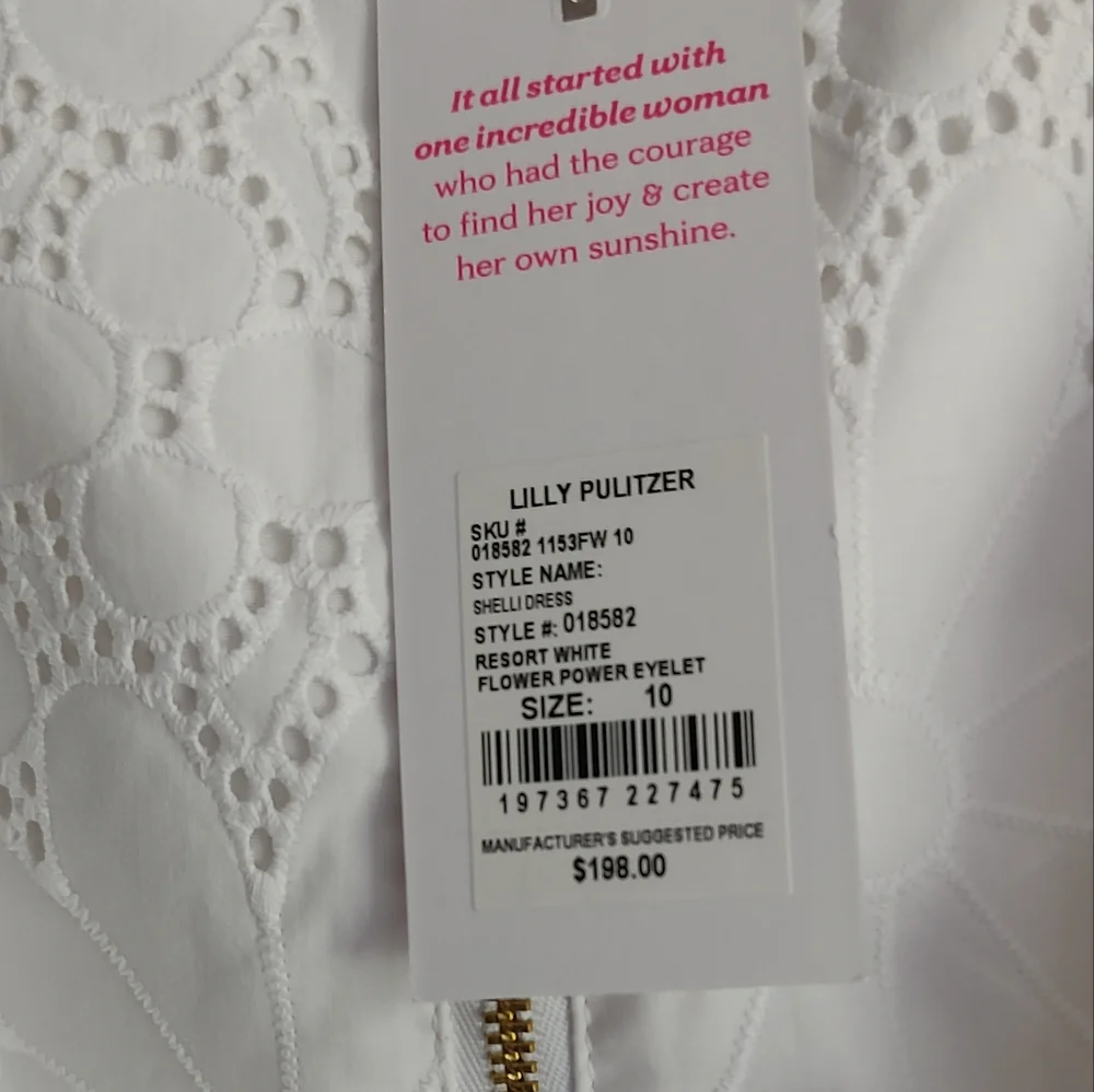 Lily Pulitzer Shelli eyelet Dress NWT - Picture 10 of 14